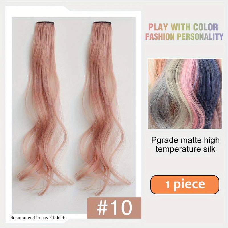 10 Colors Extension Hair Clips Polyester Hair Accessories - Temu